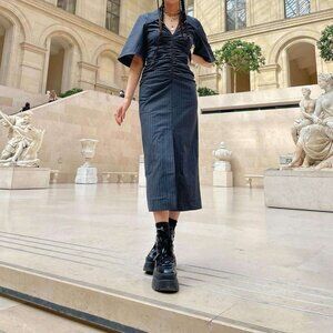 Ganni Black Midi Dress